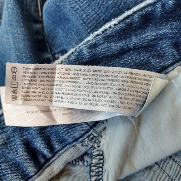 Ariat Riding Britches Blue Denim Jeans Straight Leg Jogger Womens size 36 Reg - Picture 10 of 14